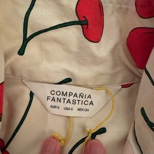 Compañía Fantástica Cherry Print Mini Dress